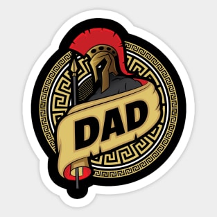 Spartan Dad Super Hero Warrior Father Funny Awesome Gift Sticker